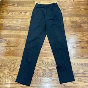 Jil Sander Charcoal Stretch Straight Leg Trouser